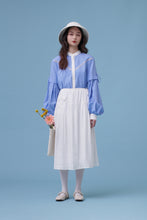 將圖片載入圖庫檢視器 Cloud Blouse / Cloud 芸喜歡用底片紀錄旅行 澎袖長款設計襯衫 藍天 白雲
