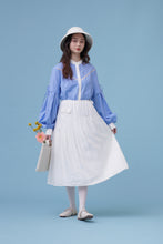 將圖片載入圖庫檢視器 Cloud Blouse / Cloud 芸喜歡用底片紀錄旅行 澎袖長款設計襯衫 藍天 白雲