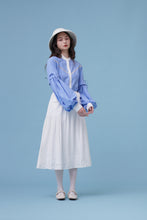 將圖片載入圖庫檢視器 Cloud Blouse / Cloud 芸喜歡用底片紀錄旅行 澎袖長款設計襯衫 藍天 白雲