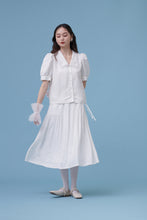 將圖片載入圖庫檢視器 Kim Skirt / Kim 是個骨感有笑眼的女生 光澤垂墜感綁帶長裙 白黑二色