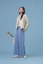 將圖片載入圖庫檢視器 Joan Trousers / Joan 熱愛甜點和動漫 復古質感直筒長褲 綠格子 藍色