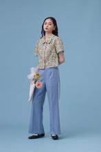 將圖片載入圖庫檢視器 Lara Top / Lara 是個比利時女孩短版細節襯衫 印花 粉橘