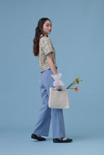 將圖片載入圖庫檢視器 Lara Top / Lara 是個比利時女孩短版細節襯衫 印花 粉橘