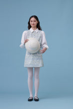 將圖片載入圖庫檢視器 Cath Skirt / Catherine喜歡復古口袋鈕釦短裙 藍花花 卡其