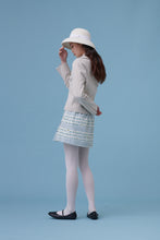 將圖片載入圖庫檢視器 Cath Skirt / Catherine喜歡復古口袋鈕釦短裙 藍花花 卡其