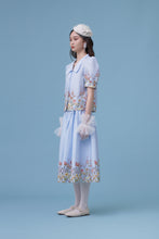 將圖片載入圖庫檢視器 Kim Skirt / Kim 是個骨感有笑眼的女生 印花復古綁帶長裙 蘭花