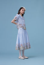 將圖片載入圖庫檢視器 Kim Skirt / Kim 是個骨感有笑眼的女生 印花復古綁帶長裙 蘭花