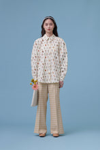 將圖片載入圖庫檢視器 Nani Blouse/ Nani 是個植物學家 澎袖復古印花襯衫 / 植物 綠條紋