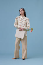 將圖片載入圖庫檢視器 Nani Blouse/ Nani 是個植物學家 澎袖復古印花襯衫 / 植物 綠條紋