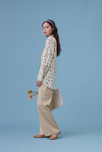 將圖片載入圖庫檢視器 Nani Blouse/ Nani 是個植物學家 澎袖復古印花襯衫 / 植物 綠條紋