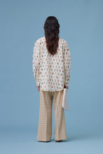 將圖片載入圖庫檢視器 Nani Blouse/ Nani 是個植物學家 澎袖復古印花襯衫 / 植物 綠條紋