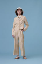 將圖片載入圖庫檢視器 Crystal Plaid Blazer / Crystal是設計師 草綠格子西裝外套