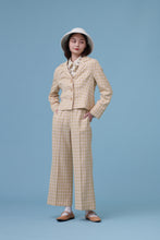 將圖片載入圖庫檢視器 Crystal Plaid Blazer / Crystal是設計師 草綠格子西裝外套