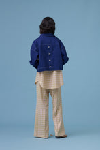將圖片載入圖庫檢視器 Jessie Jacket / Jessie 是位好女孩 壓車線牛仔外套 白色 藏青