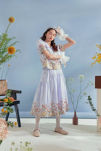 將圖片載入圖庫檢視器 Kim Skirt / Kim 是個骨感有笑眼的女生 印花復古綁帶長裙 蘭花