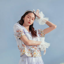 將圖片載入圖庫檢視器 Tiffany Blouse/ Tiffany早餐印花復古襯衫 蘭花