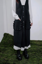 將圖片載入圖庫檢視器 Julia Vest Dress 西裝質感背心洋裝 黑色