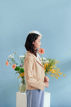 將圖片載入圖庫檢視器 Crystal Plaid Blazer / Crystal是設計師 草綠格子西裝外套