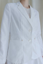 將圖片載入圖庫檢視器 Spring Street Blazer 網紗西裝外套 Ceramic White 瓷白
