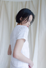 將圖片載入圖庫檢視器 Edith Knit Tee 蕾絲織勾洞針織棉T