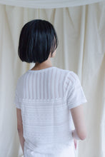 將圖片載入圖庫檢視器 Edith Knit Tee 蕾絲織勾洞針織棉T