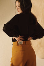 將圖片載入圖庫檢視器 Bow Tie Blouse 奶油緞面蝴蝶結襯衫