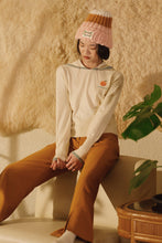 將圖片載入圖庫檢視器 Apricot Sailor Knit Top 軟呢水手領針織上衣