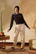 將圖片載入圖庫檢視器 Apricot Sailor Knit Top 軟呢水手領針織上衣