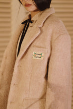 將圖片載入圖庫檢視器 Vintage Wool Blazer Coat 文藝羊毛西裝大衣