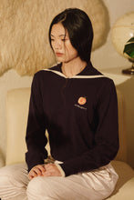 將圖片載入圖庫檢視器 Apricot Sailor Knit Top 軟呢水手領針織上衣
